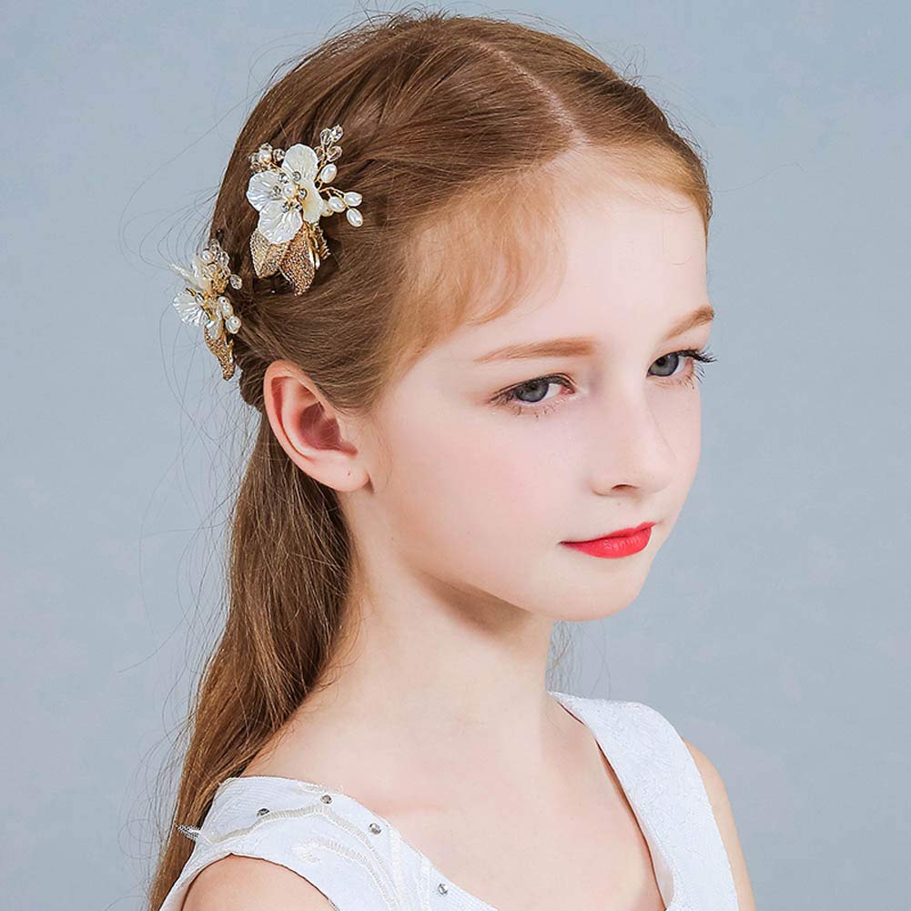 PRDGIRL hair pin placed in a bridal updo demonstrating subtle shimmer