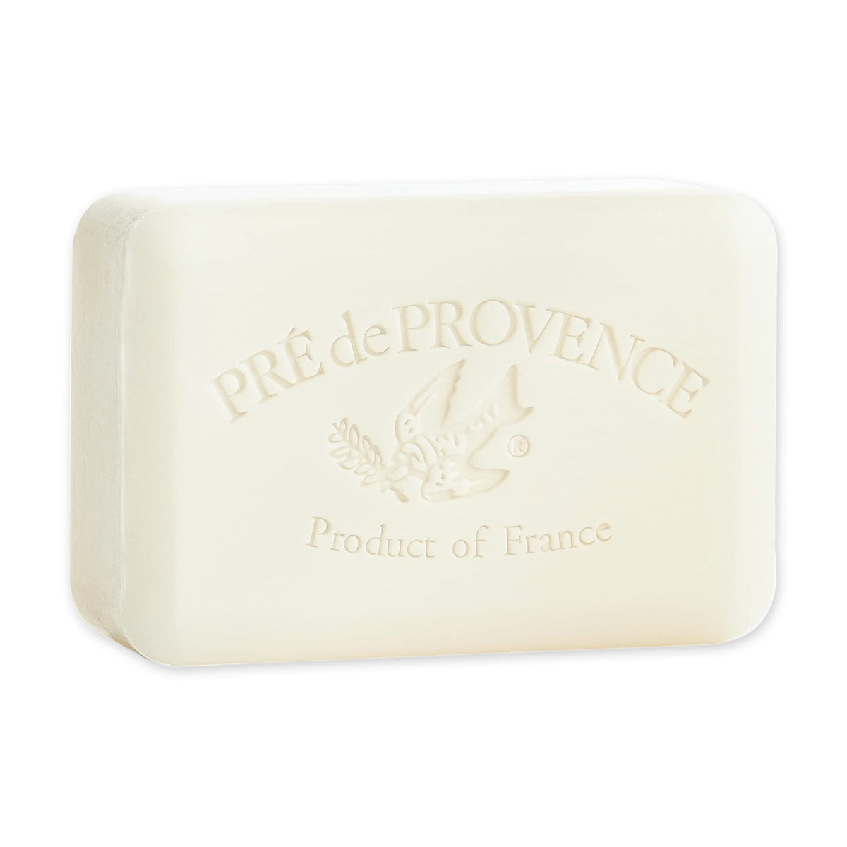 Pre de Provence front packaging showing elegant soap box, conveys premium quality