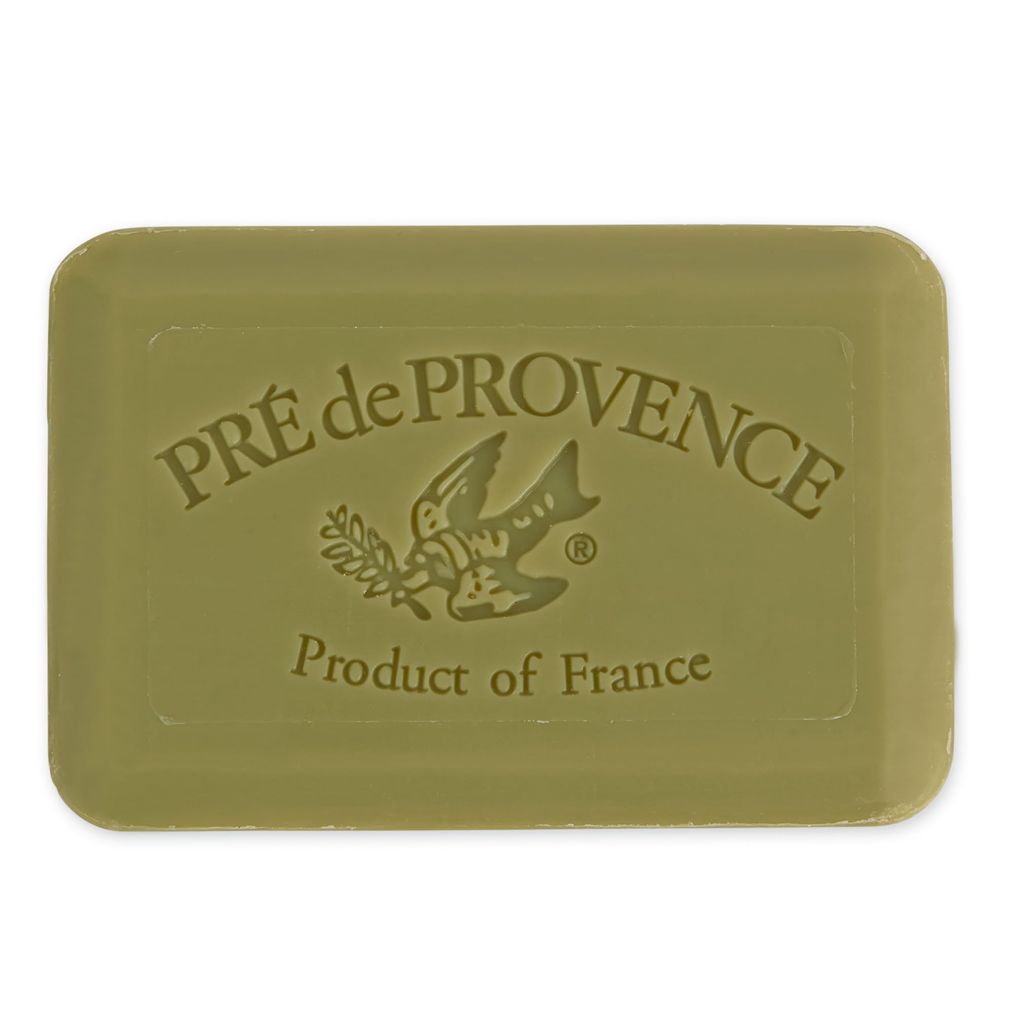 Pre de Provence close-up texture showing smooth quad-milled surface benefit