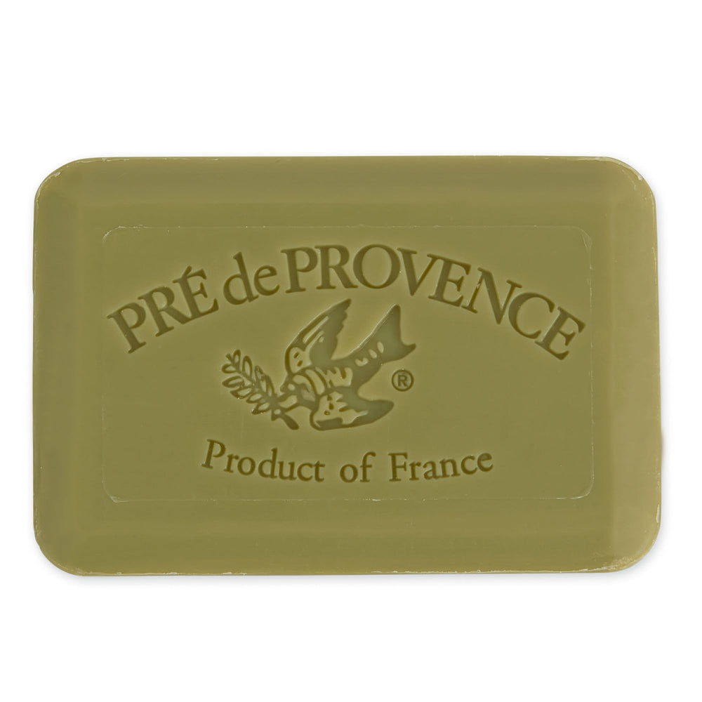 Pre de Provence close-up texture showing smooth quad-milled surface benefit