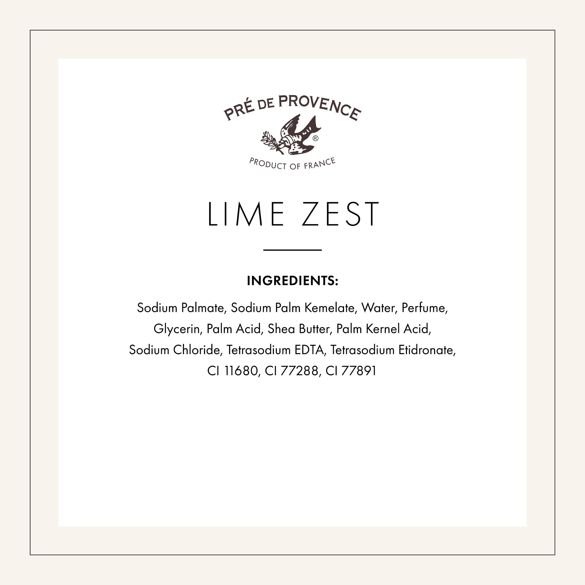 Pre de Provence lime zest lather on hands during wash showing effective cleansing and moisturizing feel