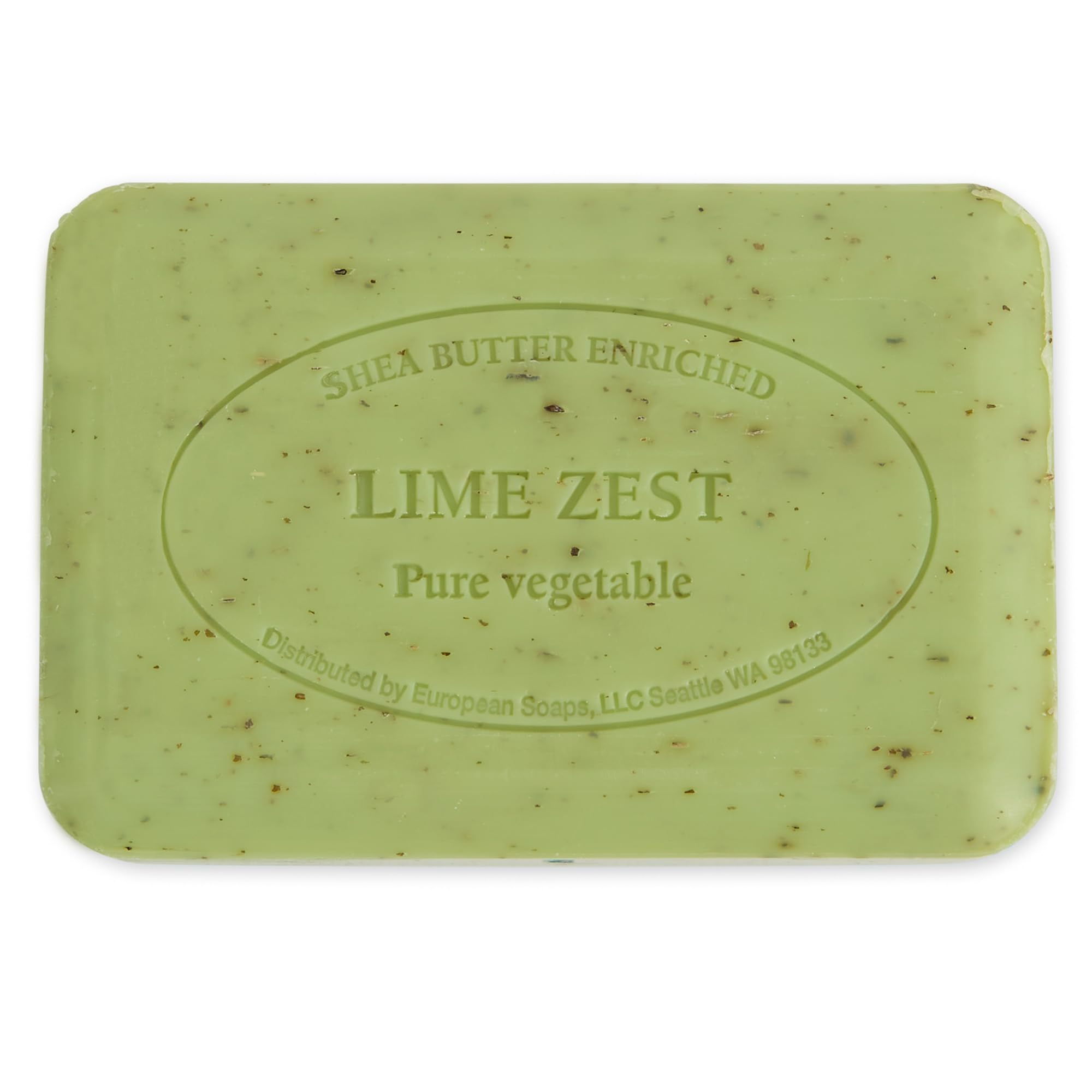 Pre de Provence lime zest creamy lather on palm demonstrating rich foam and gentle cleansing
