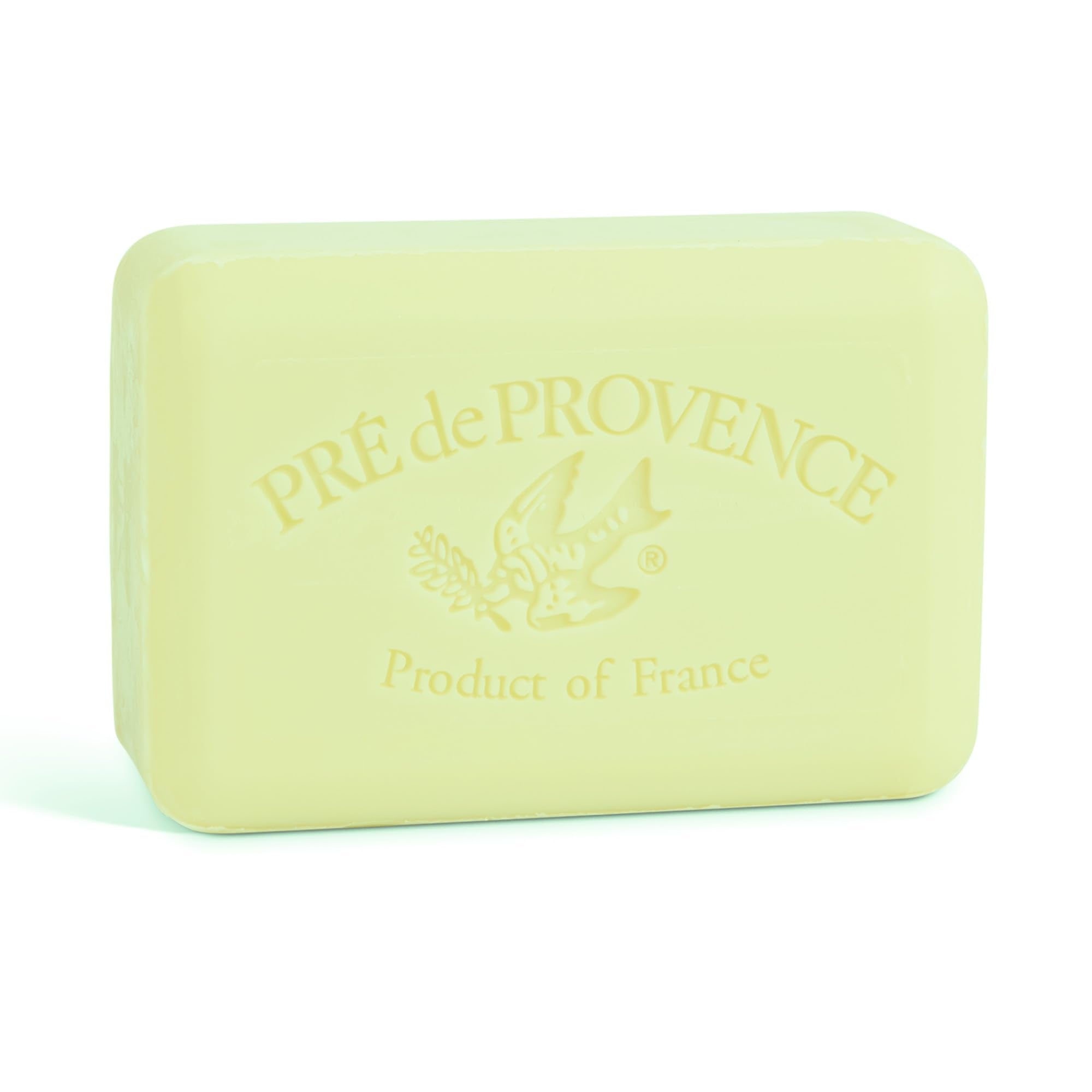 Pre de Provence front packaging showing linden soap and elegant branding, conveys luxury