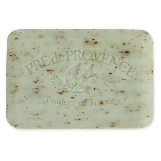 Pre de Provence close-up of quad-milled soap texture highlighting smoothness