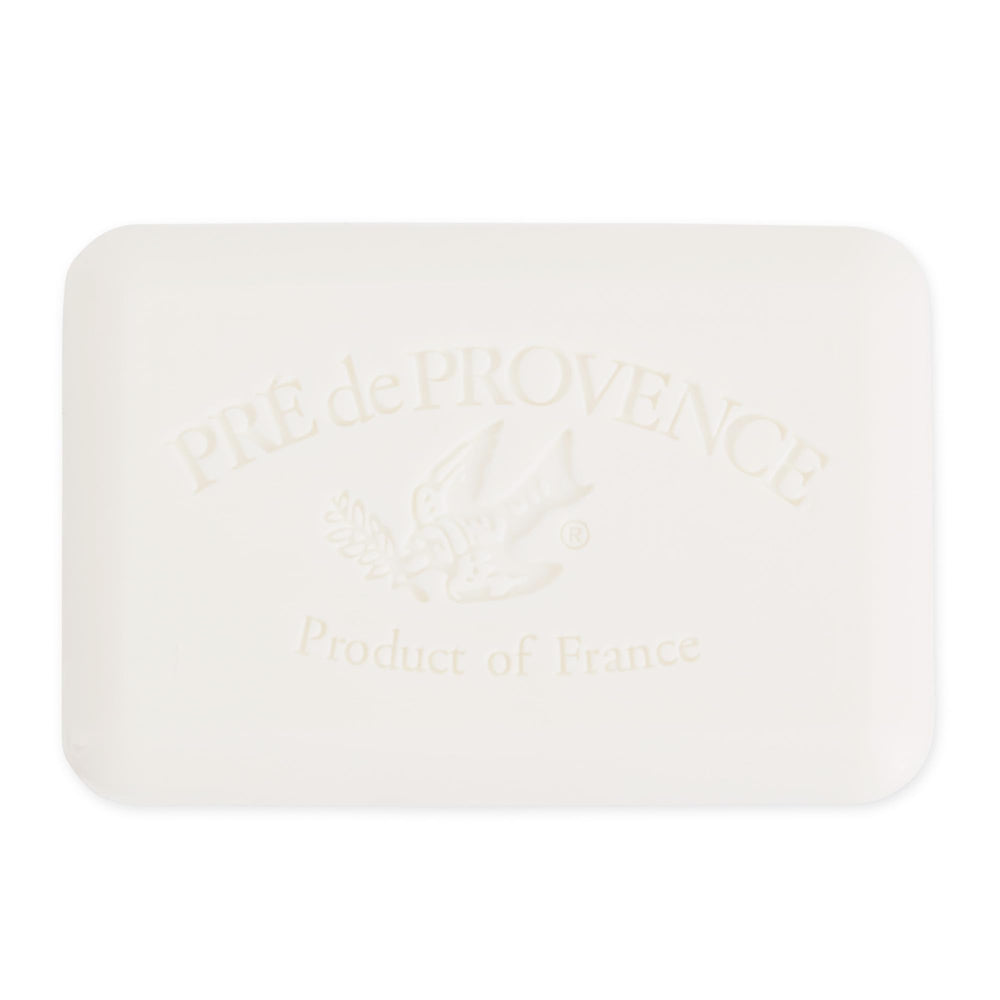 Pre de Provence bar side profile demonstrating dense quad-milled composition