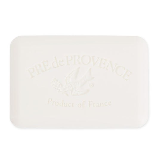 Pre de Provence bar side profile demonstrating dense quad-milled composition