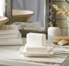 Pre de Provence close-up texture of smooth surface for impurity-free feel