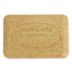 Pre de Provence rich creamy lather in hands demonstrating gentle cleansing