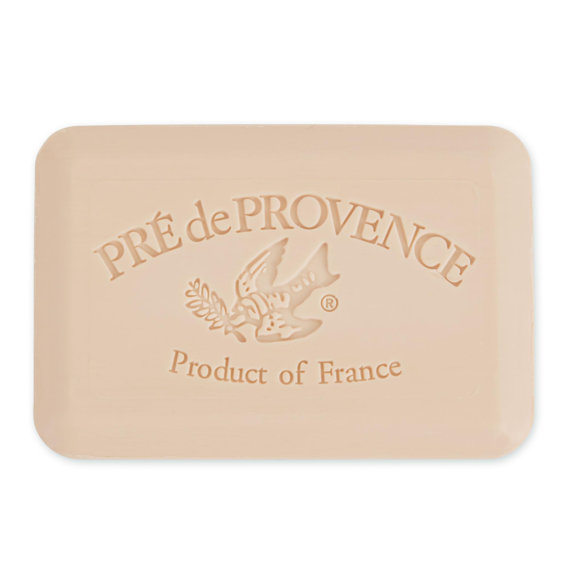 Pre de Provence side profile of the bar highlighting firm quad-milled edges and durability