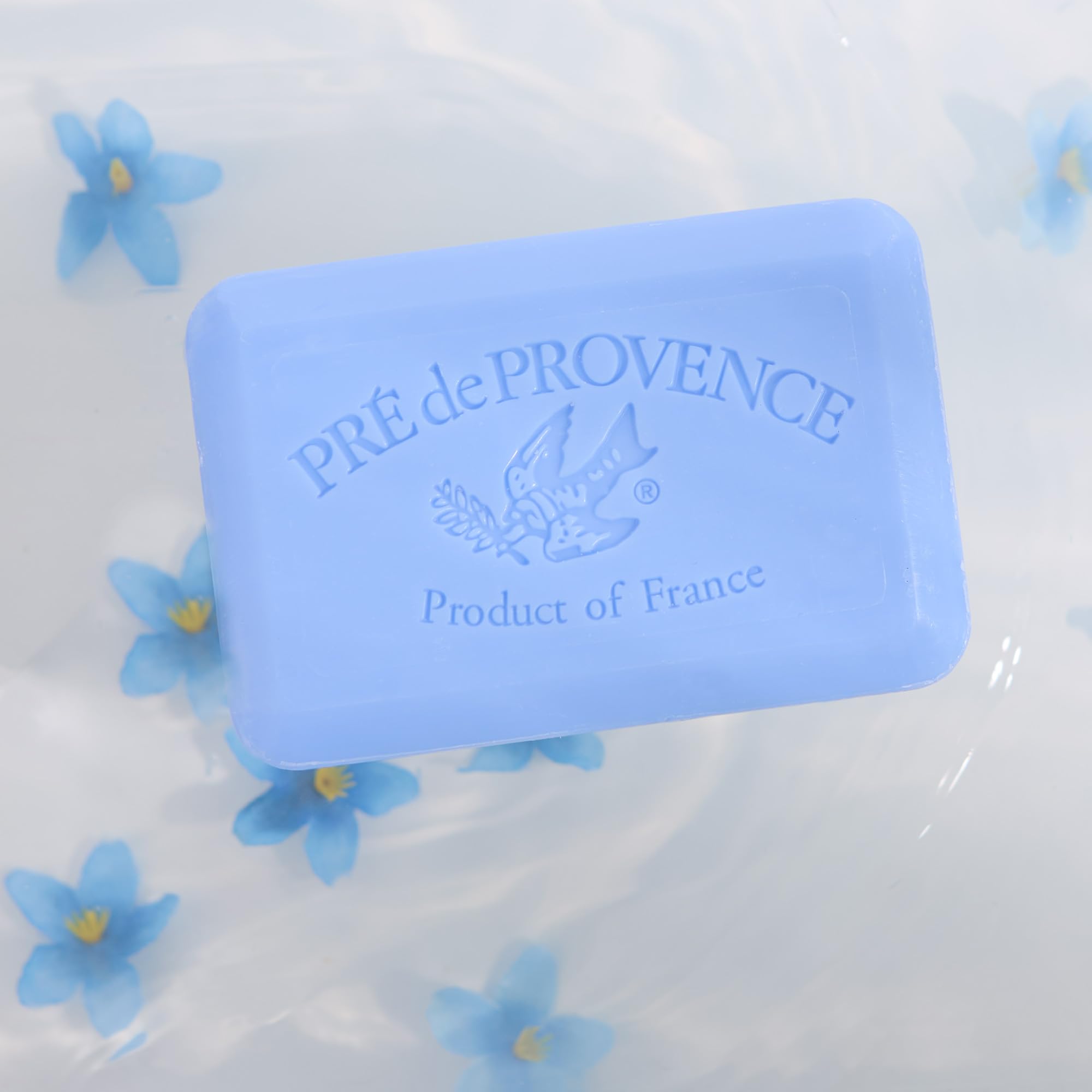 Pre de Provence label detail showing ingredients and artisanal quality benefit