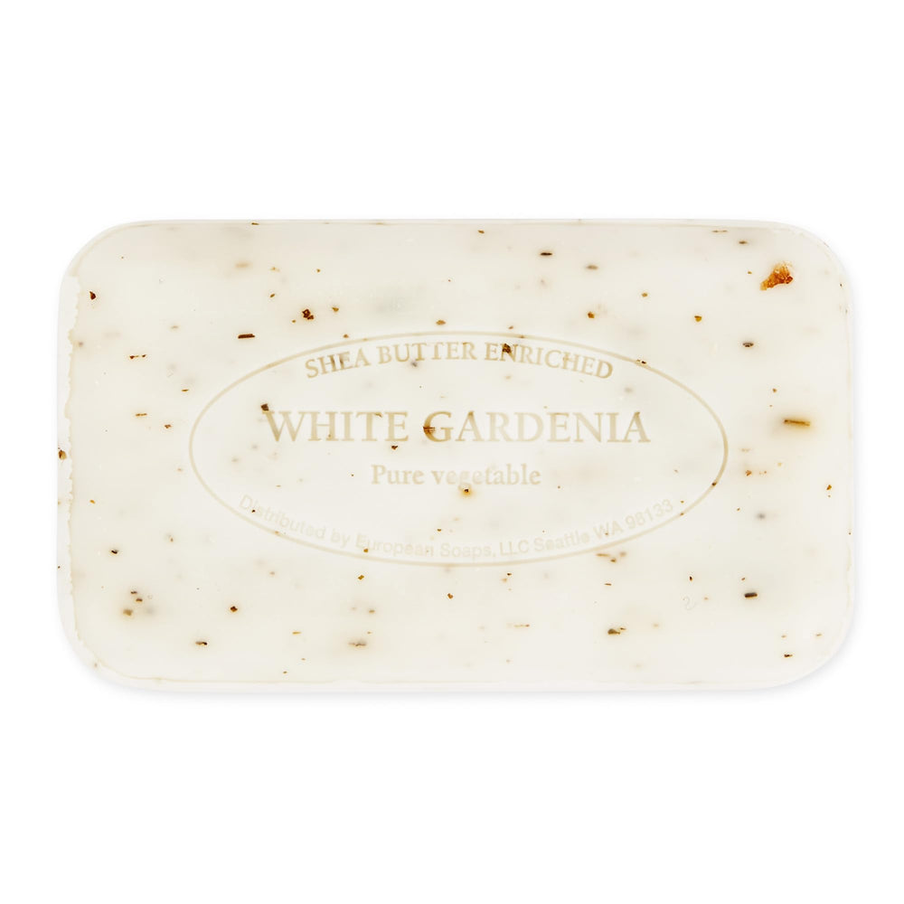 Pre de Provence soap texture close-up revealing refined surface for long-lasting use