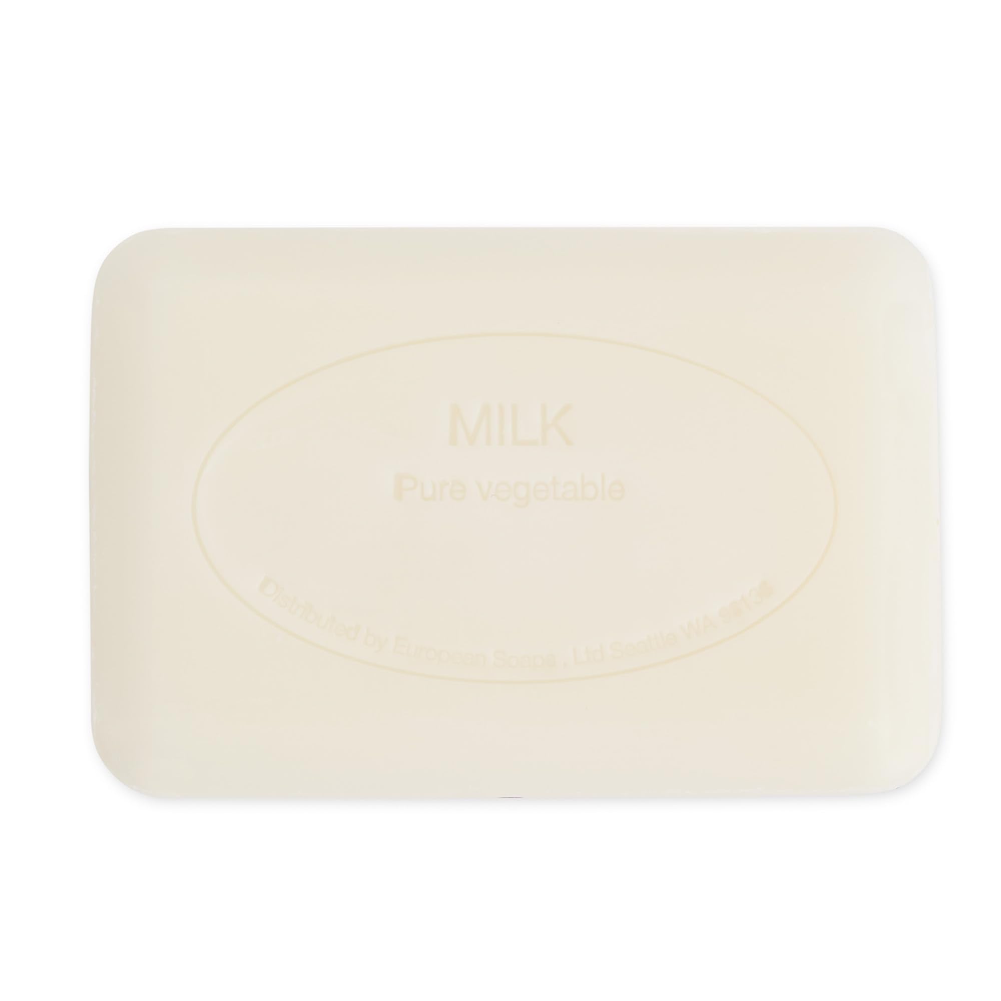 Pre de Provence close-up of smooth quad-milled texture, highlights consistent lather