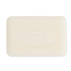 Pre de Provence close-up of smooth quad-milled texture, highlights consistent lather
