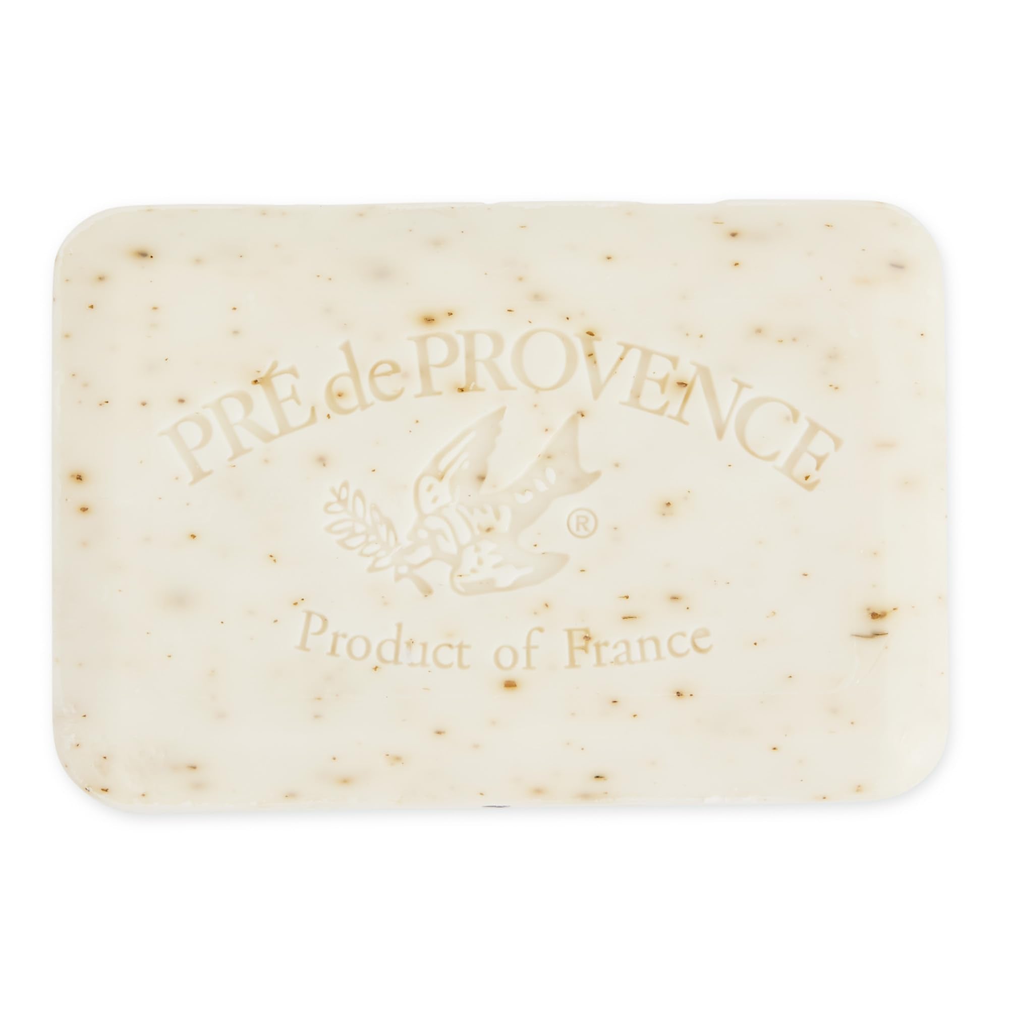 Pre de Provence close-up of soap surface texture highlighting smooth quad-milled finish