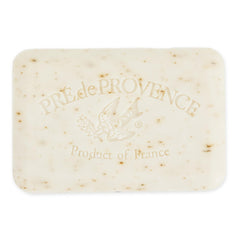 Pre de Provence close-up of soap surface texture highlighting smooth quad-milled finish