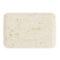 Pre de Provence rich creamy lather on hand demonstrating luxurious cleansing and foam