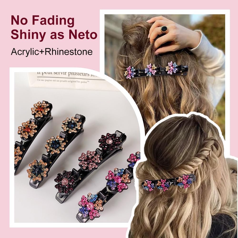 PreciRise clip securing half-up hairstyle, offers comfortable firm hold