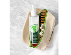 Prell in-use detangling hair demonstrating reduced knots and easier brushing