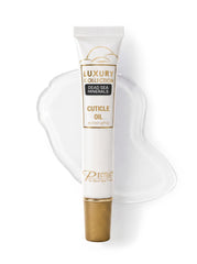 Premier cuticle oil front bottle showing label and compact packaging benefit portability