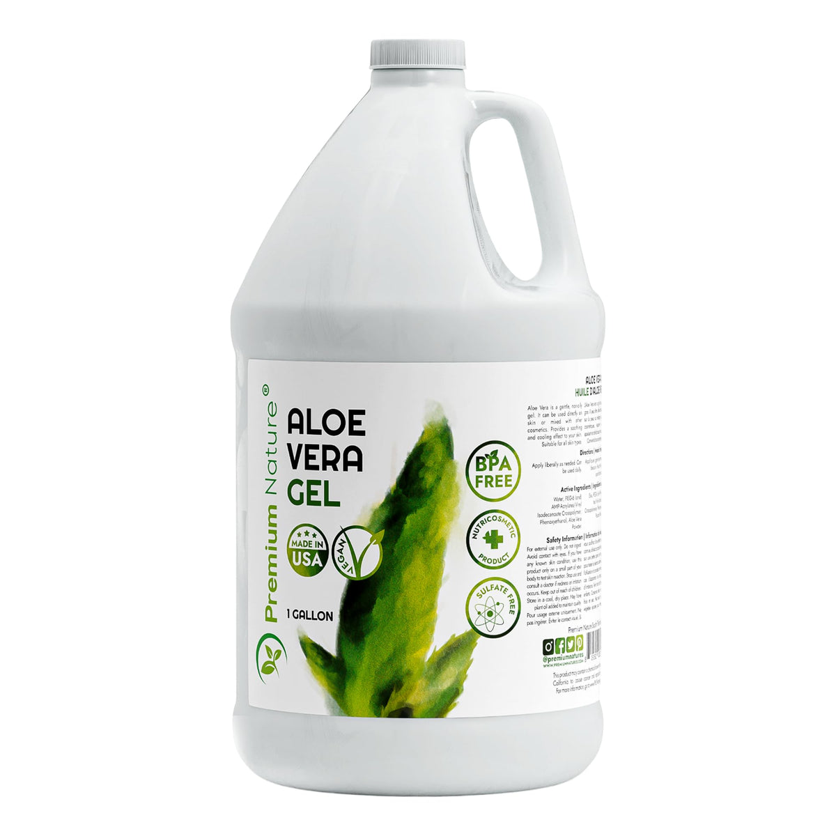 Premium Nature front packaging 1 gallon showing product for long‑term use