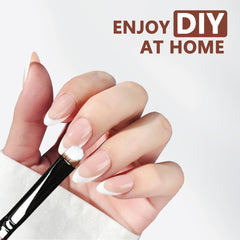 Present brush next to a fingernail showing size and control advantage