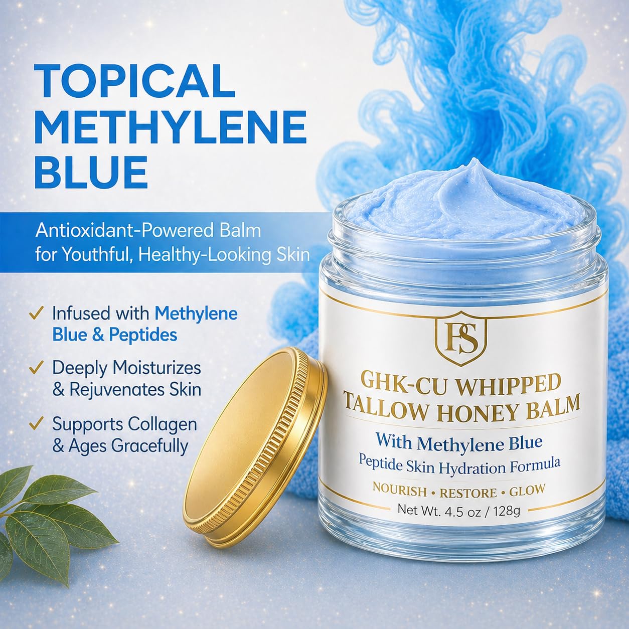 Prestige Supply applying balm to cheek demonstrating gentle absorption and improved skin comfort