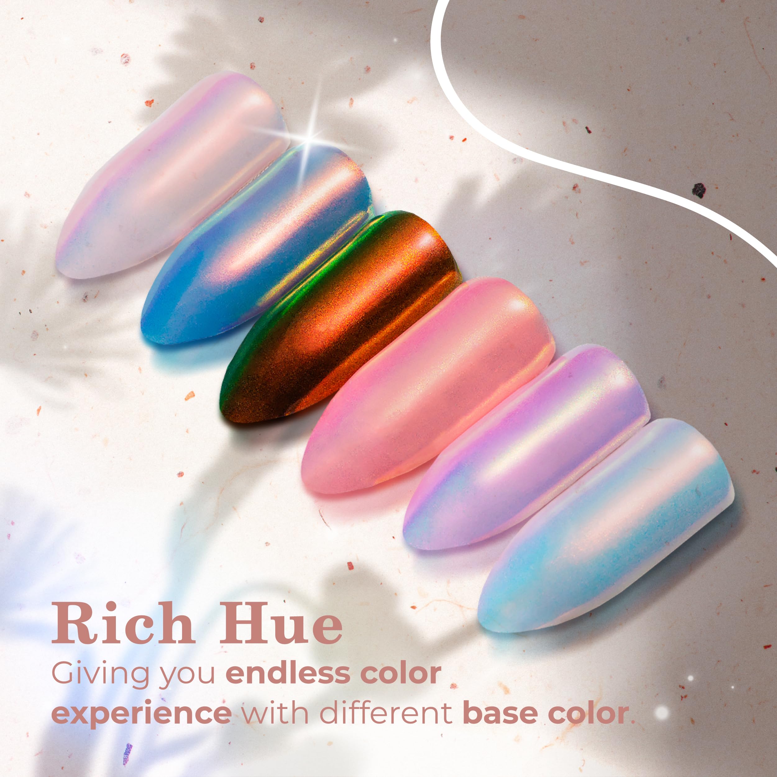 Pretty Diva powder texture closeup highlighting ultra-fine shimmer for smooth application