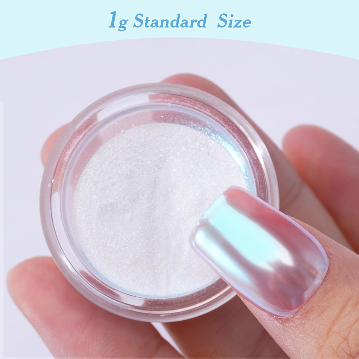 Pretty Diva powder texture close-up highlighting ultra-fine pigment for smooth mirror finish