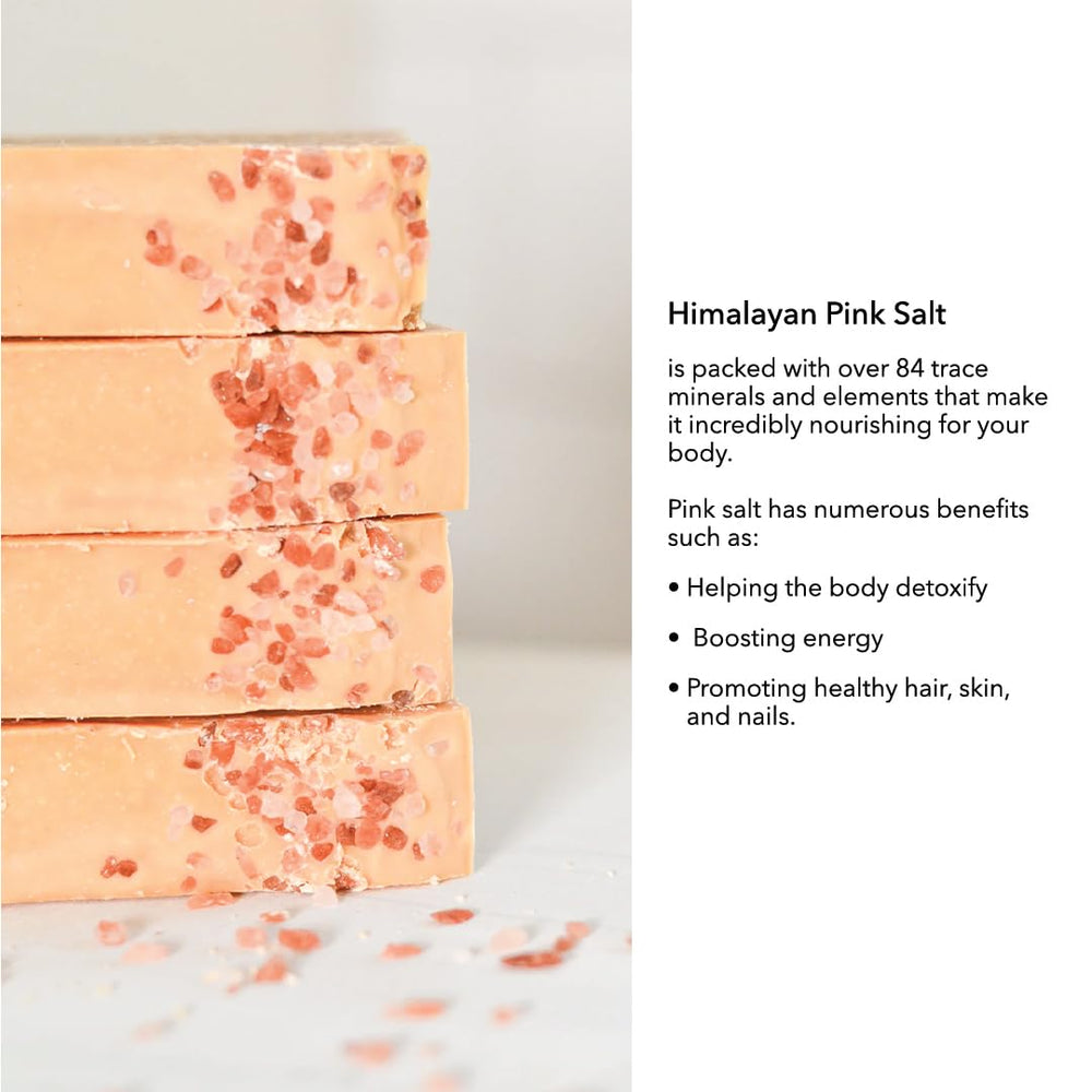 Pretty Farm Girl bar on bathroom shelf creating a calm, natural routine