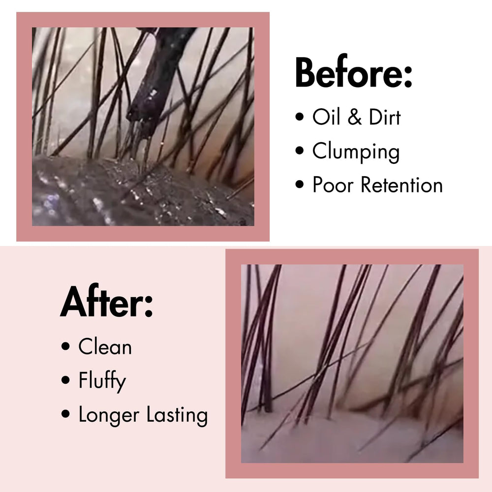 Pretty memory mini fan in use drying lashes quickly to protect adhesive bonds