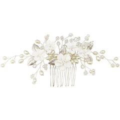 PrettyLife faux pearl and rhinestone detail emphasizes sparkle and refined finish