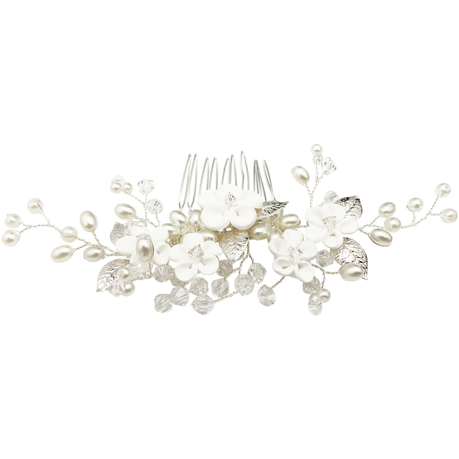 PrettyLife hair vine placed in bridal updo demonstrates styling versatility and polish