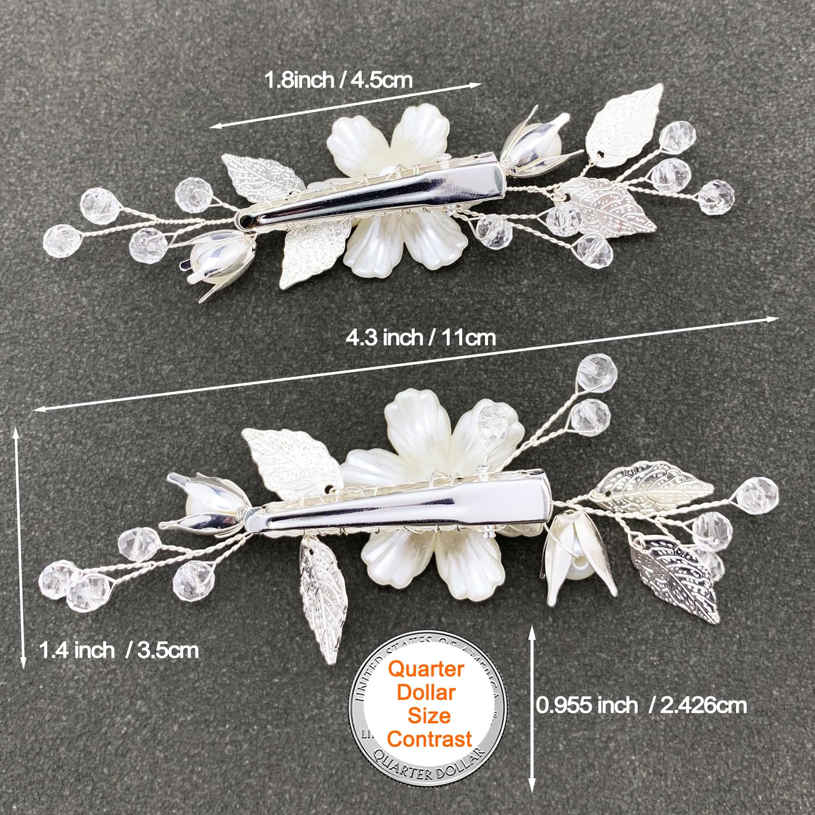 PRETTYLIFE hair clip in half-up style adding romantic finishing touch