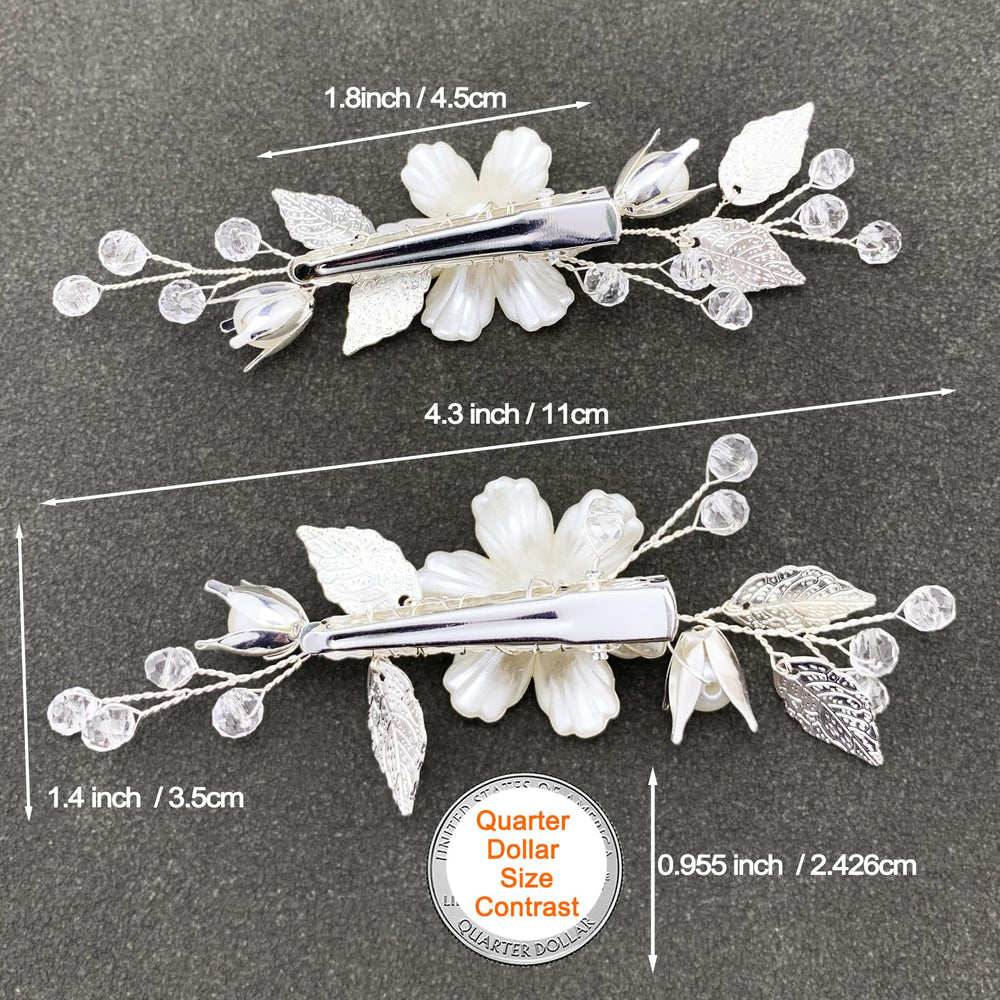 PRETTYLIFE hair clip in half-up style adding romantic finishing touch