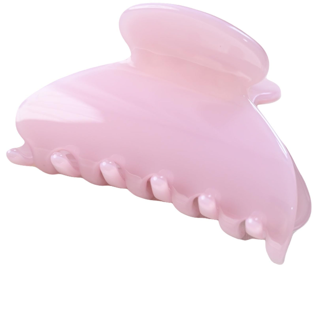Prettyou front view of barrette showing glossy finish and elegant shape