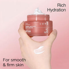 PRETTYSKIN product with ginseng and ingredient visuals for ingredient clarity