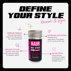 Prime Look wax stick texture closeup highlighting smooth formula for easy gliding