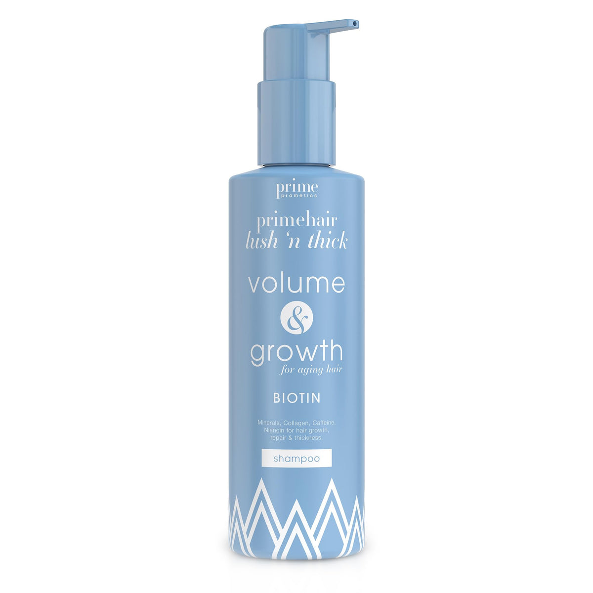 PRIME PROMETICS bottle front view showing label and volumizing benefit