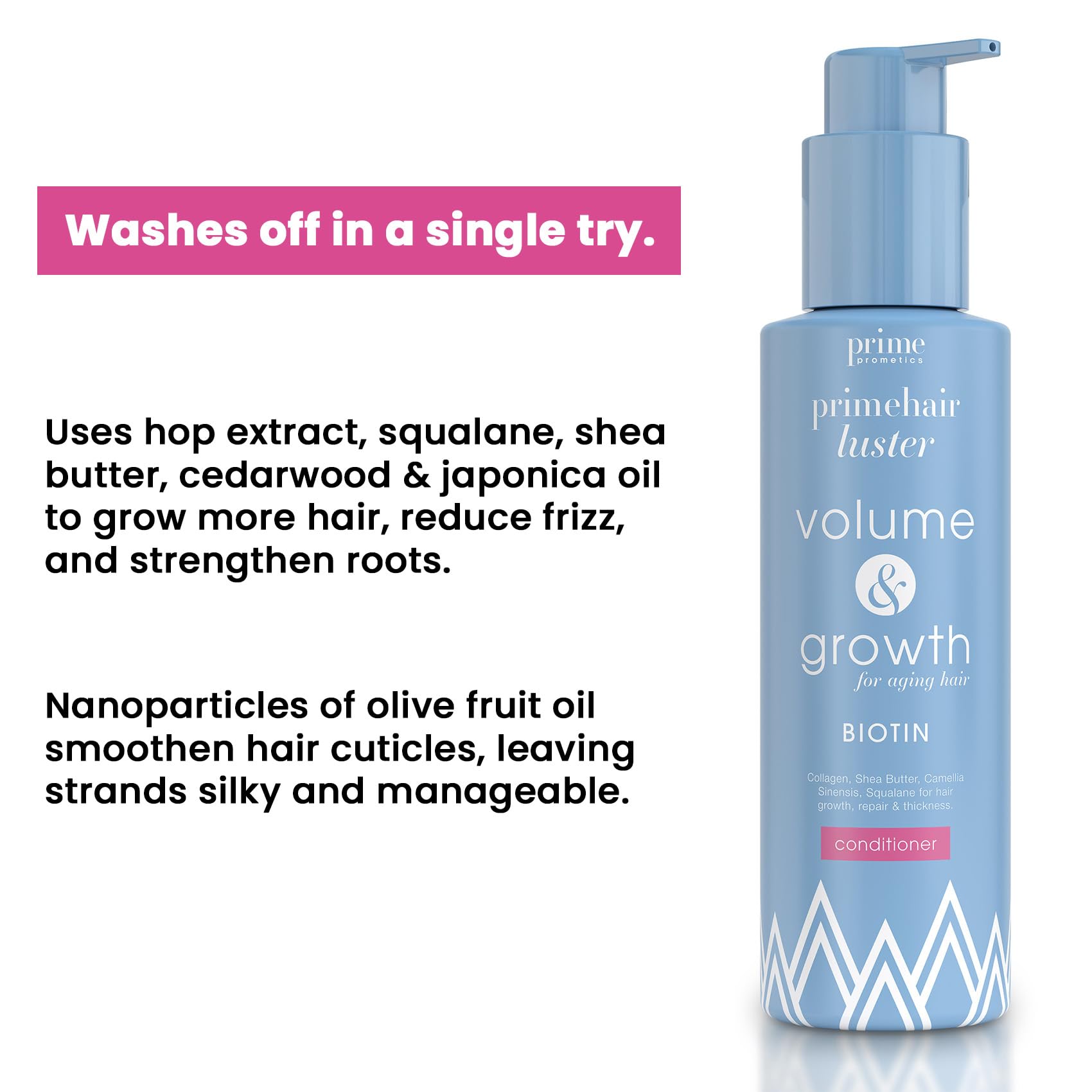 PRIME PROMETICS creamy conditioner texture close-up for easy spreadability
