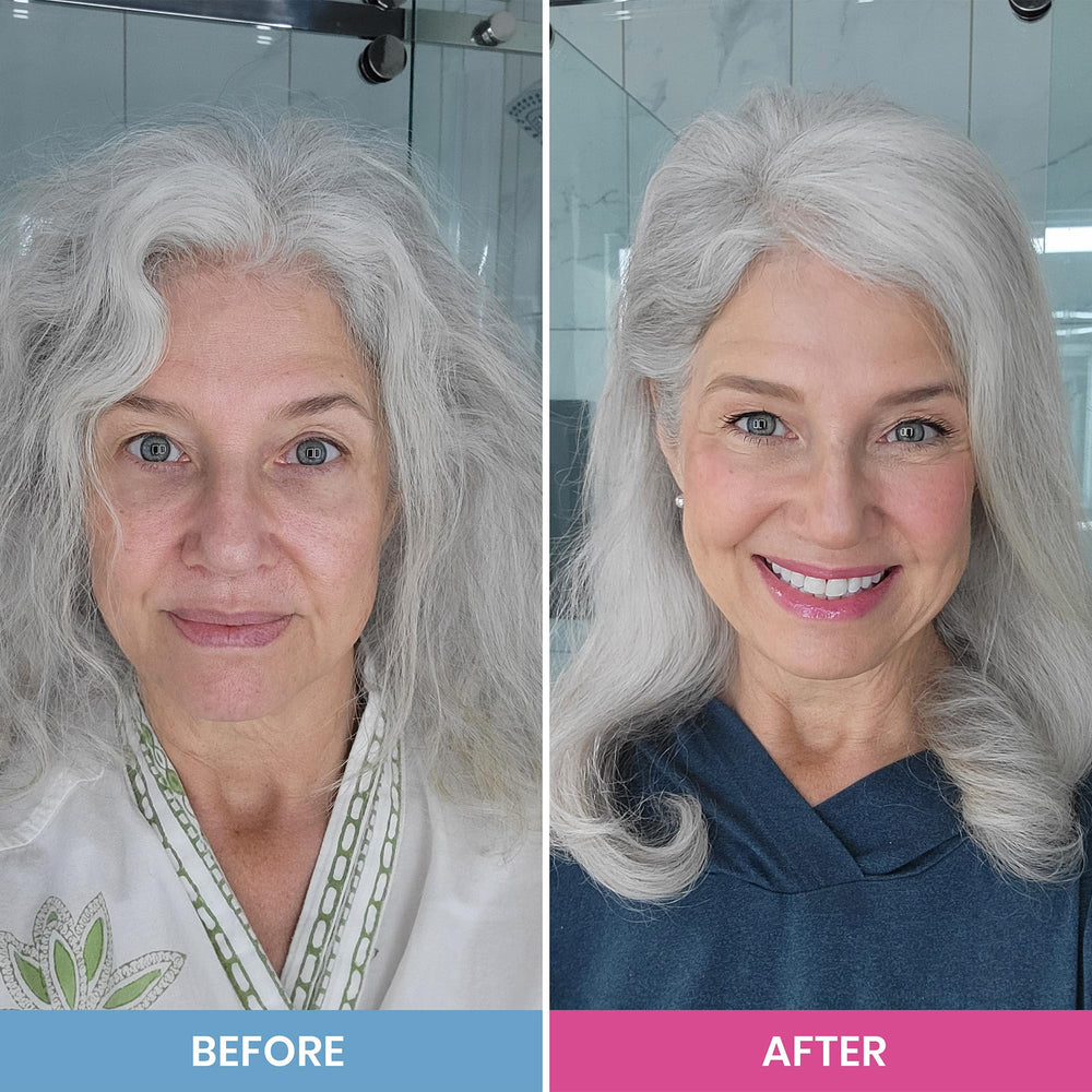 PRIME PROMETICS applying conditioner to wet hair demonstrating detangling
