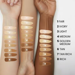PRIME PROMETICS brush blending demonstration for streak-free coverage