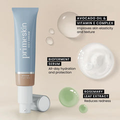Prime Prometics swatch on skin illustrating adaptive, natural-looking shade