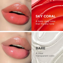 PRIMERA before and after lips visualizing smoother, plumper-looking lip results
