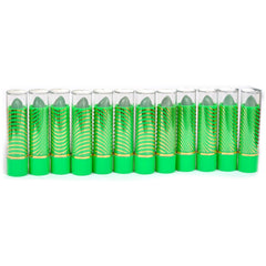 Princessa aloe vera lipstick green front packaging shows tube and moisturizing benefit
