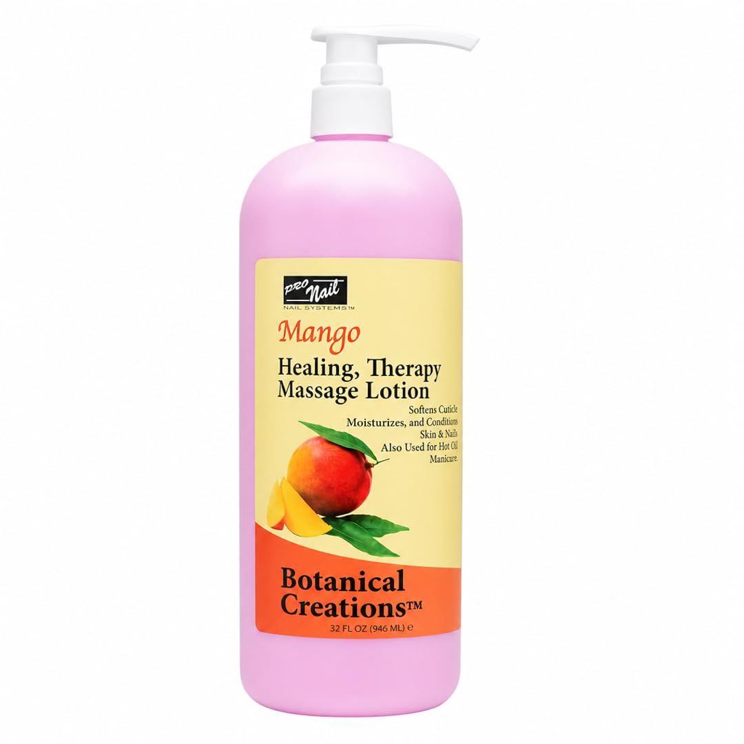 PRO NAIL front bottle mango 32 oz showing label and professional sizing benefit