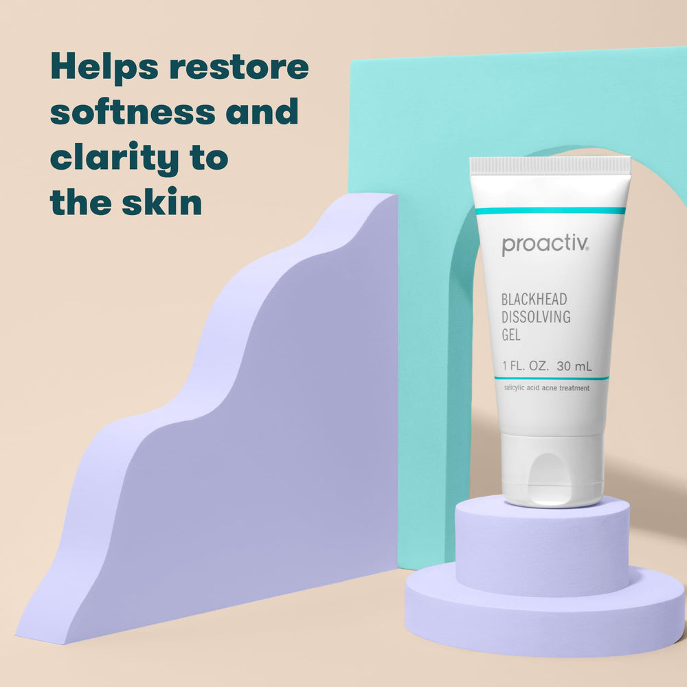 Proactiv gel being applied to nose area demonstrating targeted blackhead and pore treatment