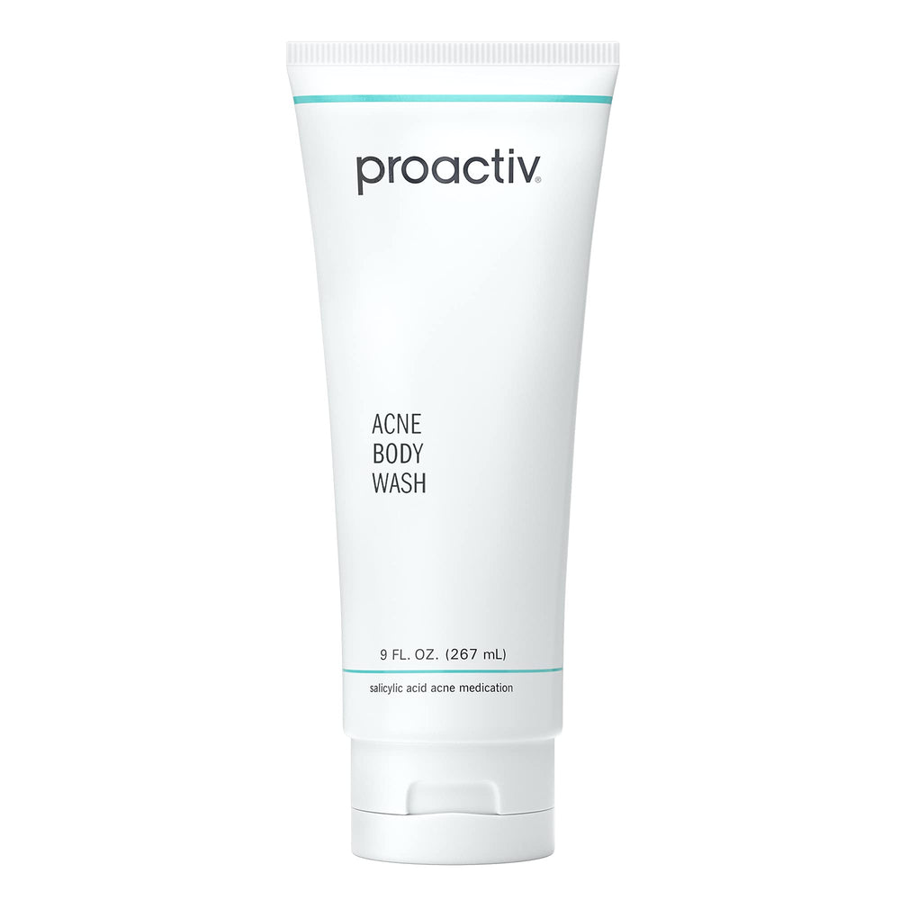 Proactiv bottle front view showing label and size, promotes clearer body skin