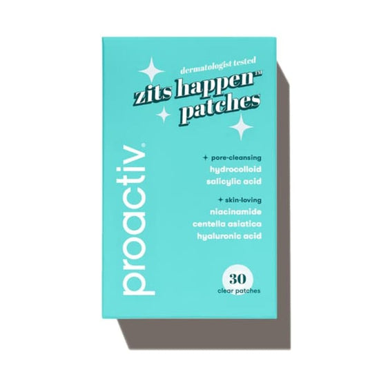 Proactiv front packaging showing 30-count patches and product benefit