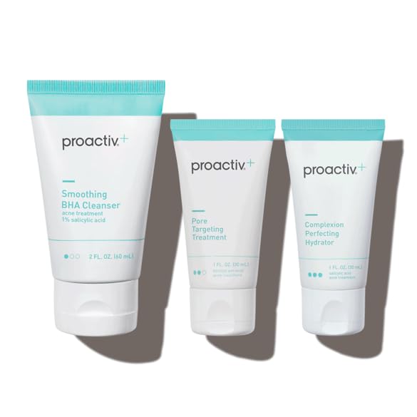 Proactiv front packshot showing full 3-step kit for clear hydrated skin