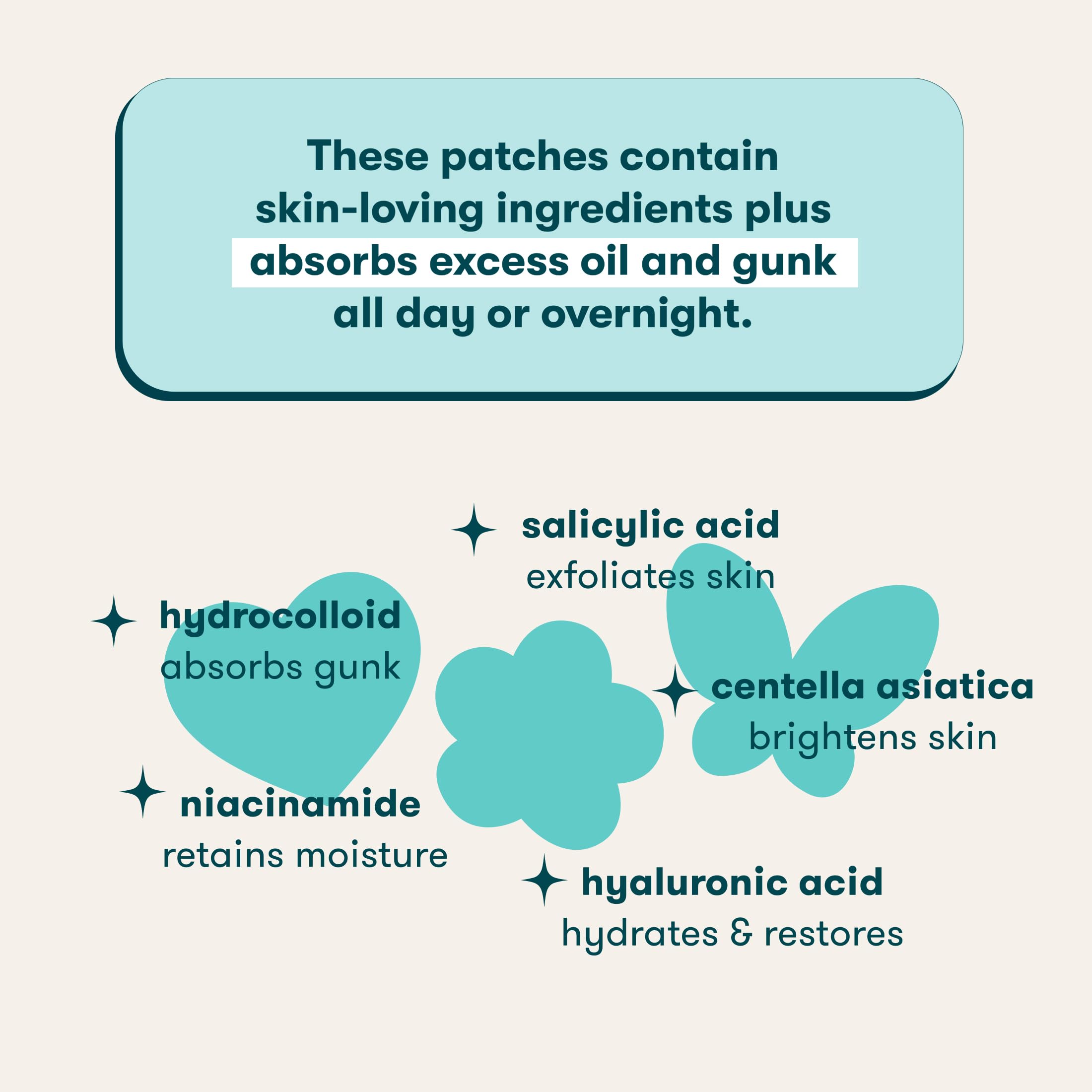 Proactiv heart flower butterfly patches applied on cheek demonstrating discreet daytime wear benefit